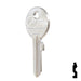 Uncut Key Blank | ABUS | ABUS 24/41 KBL for 24, 28, 41 Series Locks, 90020 Padlock Key Abus Lock Co.