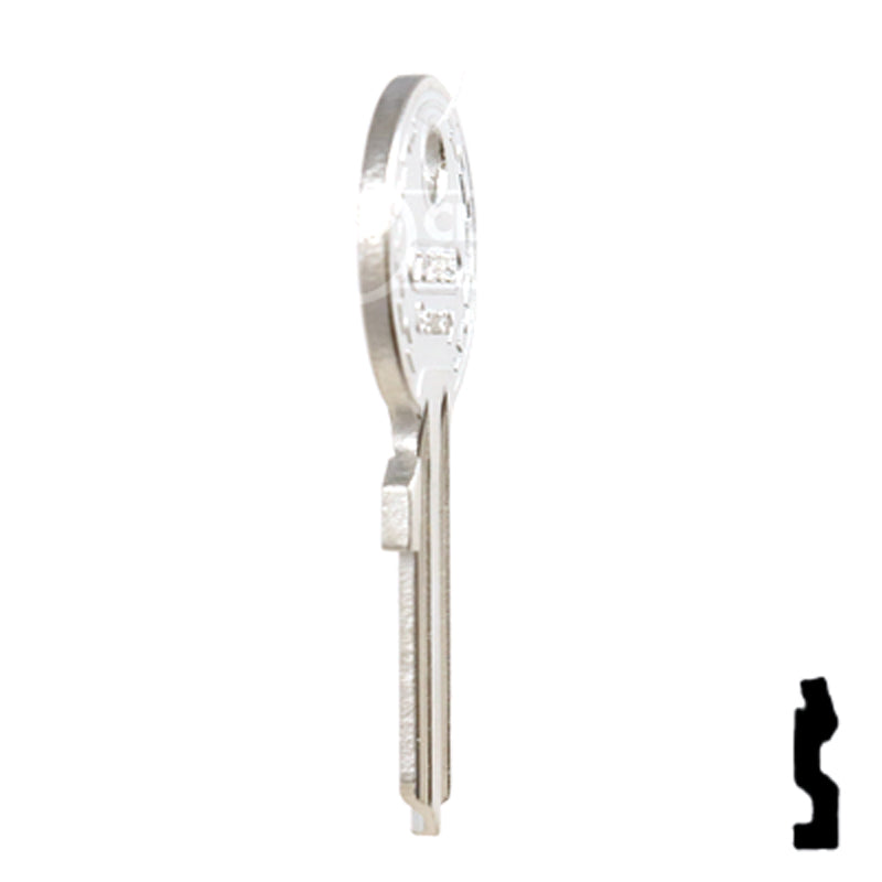 Uncut Key Blank | ABUS | ABUS 24/41 KBL for 24, 28, 41 Series Locks, 90020 Padlock Key Abus Lock Co.