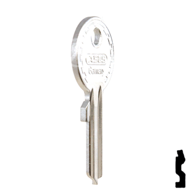 Uncut Key Blank | ABUS | ABUS 24/41 KBL for 24, 28, 41 Series Locks, 90020 Padlock Key Abus Lock Co.