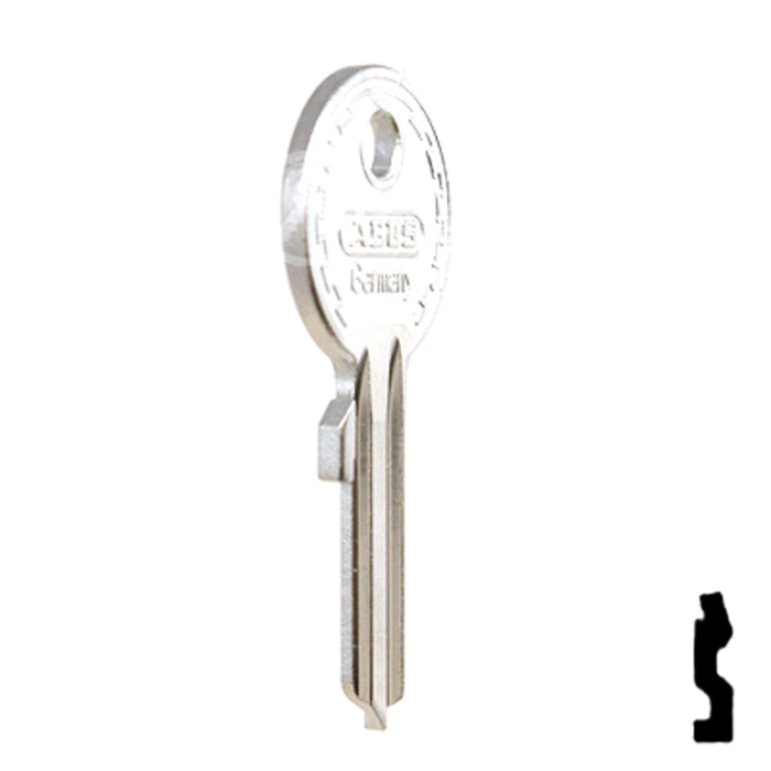 Uncut Key Blank | ABUS | ABUS 24/41 KBL for 24, 28, 41 Series Locks, 90020 Padlock Key Abus Lock Co.