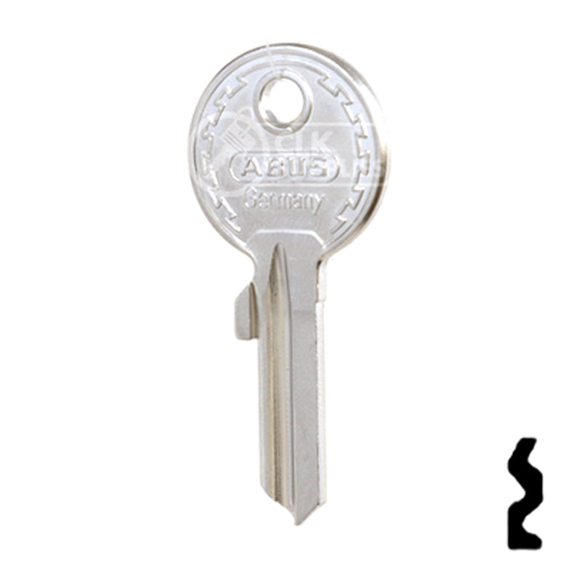 Uncut Key Blank | ABUS | ABUS 24/41 KBR for 24, 28, 41 Series Locks, 90010 Padlock Key Abus Lock Co.