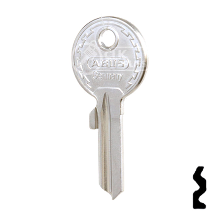 Uncut Key Blank | ABUS | ABUS 24/41 KBR for 24, 28, 41 Series Locks, 90010 Padlock Key Abus Lock Co.