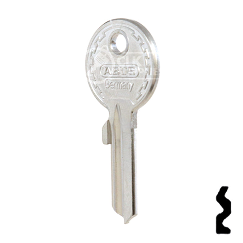 Uncut Key Blank | ABUS | ABUS 24/41 KBR for 24, 28, 41 Series Locks, 90010 Padlock Key Abus Lock Co.