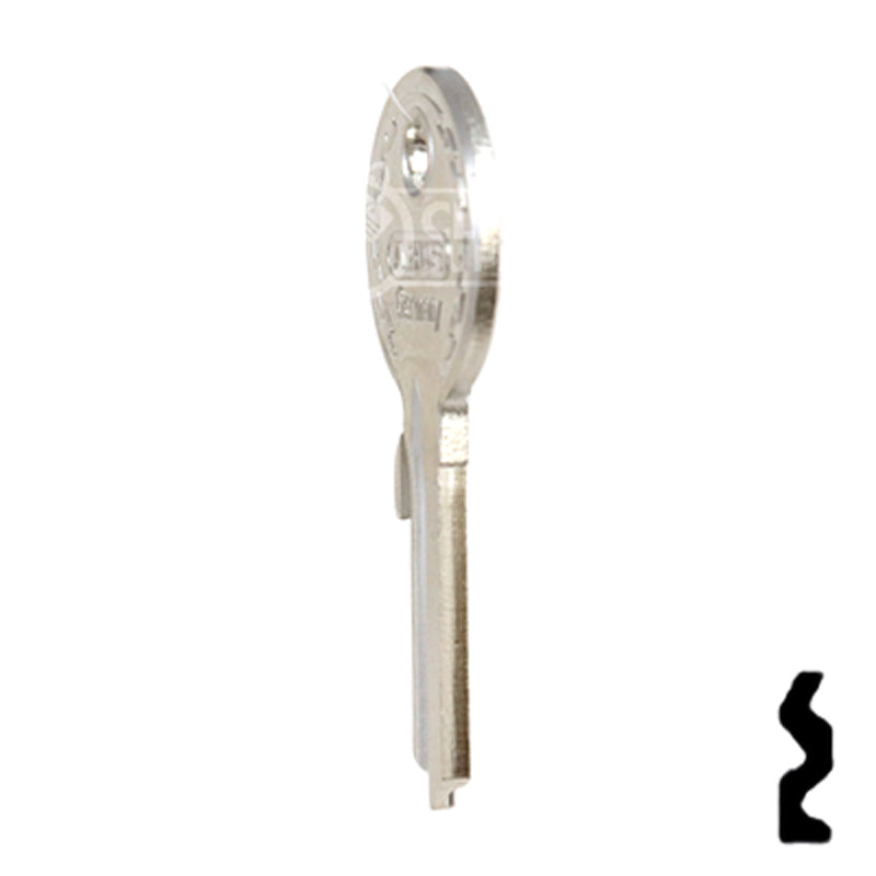 Uncut Key Blank | ABUS | ABUS 24/41 KBR for 24, 28, 41 Series Locks, 90010 Padlock Key Abus Lock Co.