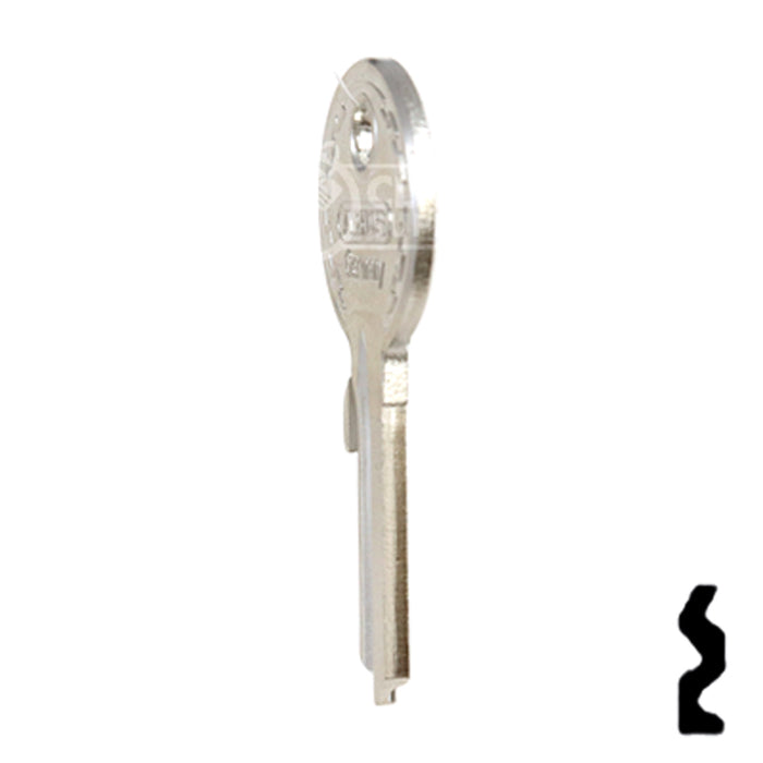 Uncut Key Blank | ABUS | ABUS 24/41 KBR for 24, 28, 41 Series Locks, 90010 Padlock Key Abus Lock Co.