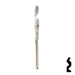 Uncut Key Blank | ABUS | ABUS 24/41 KBR for 24, 28, 41 Series Locks, 90010 Padlock Key Abus Lock Co.