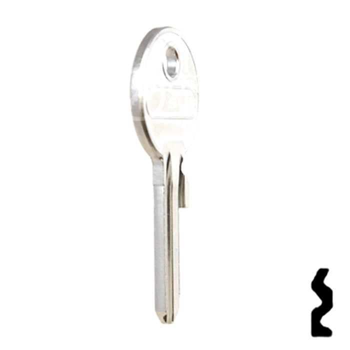 Uncut Key Blank | ABUS | ABUS 24/41 KBR for 24, 28, 41 Series Locks, 90010 Padlock Key Abus Lock Co.