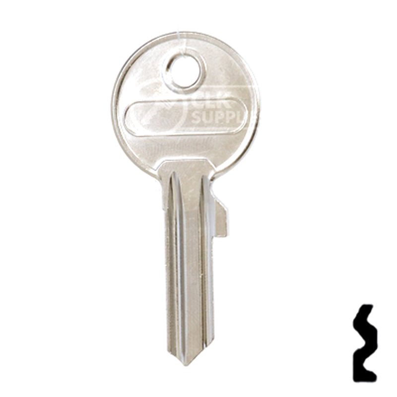 Uncut Key Blank | ABUS | ABUS 24/41 KBR for 24, 28, 41 Series Locks, 90010 Padlock Key Abus Lock Co.