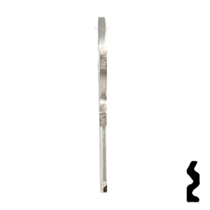 Uncut Key Blank | ABUS | ABUS 24/41 KBR for 24, 28, 41 Series Locks, 90010 Padlock Key Abus Lock Co.