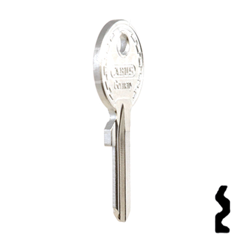 Uncut Key Blank | ABUS | ABUS 24/41 KBR for 24, 28, 41 Series Locks, 90010 Padlock Key Abus Lock Co.
