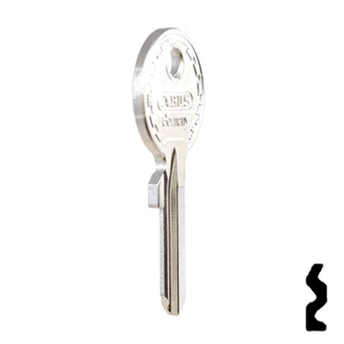 Uncut Key Blank | ABUS | ABUS 24/41 KBR for 24, 28, 41 Series Locks, 90010 Padlock Key Abus Lock Co.