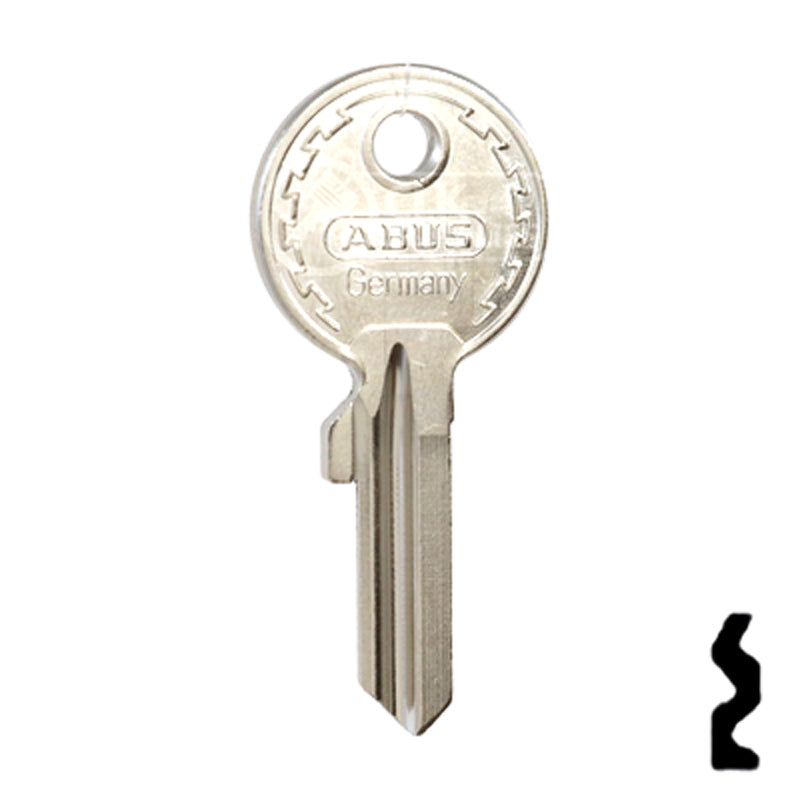 Uncut Key Blank | ABUS | ABUS 24/41 KBR for 24, 28, 41 Series Locks, 90010 Padlock Key Abus Lock Co.