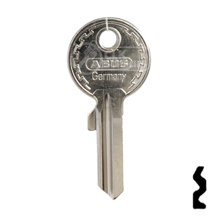 Uncut Key Blank | ABUS | ABUS 24/41 KBR for 24, 28, 41 Series Locks, 90010 Padlock Key Abus Lock Co.