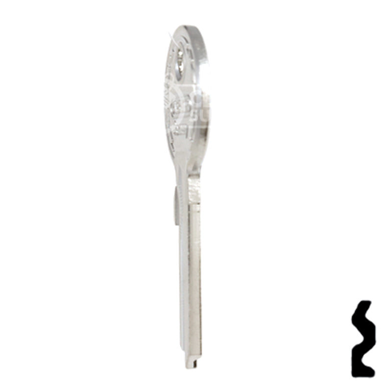 Uncut Key Blank | ABUS | ABUS 24/RK26 KBR for 41 Series Locks, 90015 Padlock Key Abus Lock Co.