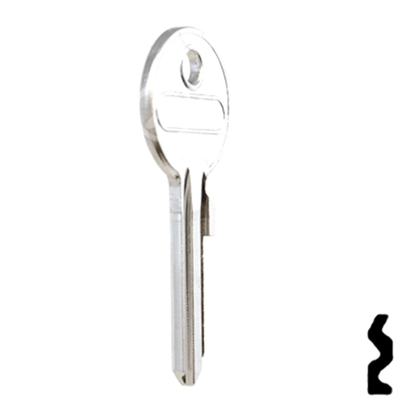 Uncut Key Blank | ABUS | ABUS 24/RK26 KBR for 41 Series Locks, 90015 Padlock Key Abus Lock Co.
