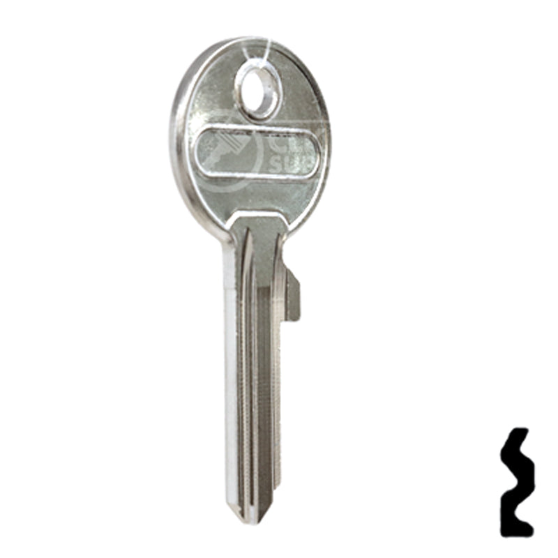 Uncut Key Blank | ABUS | ABUS 24/RK26 KBR for 41 Series Locks, 90015 Padlock Key Abus Lock Co.