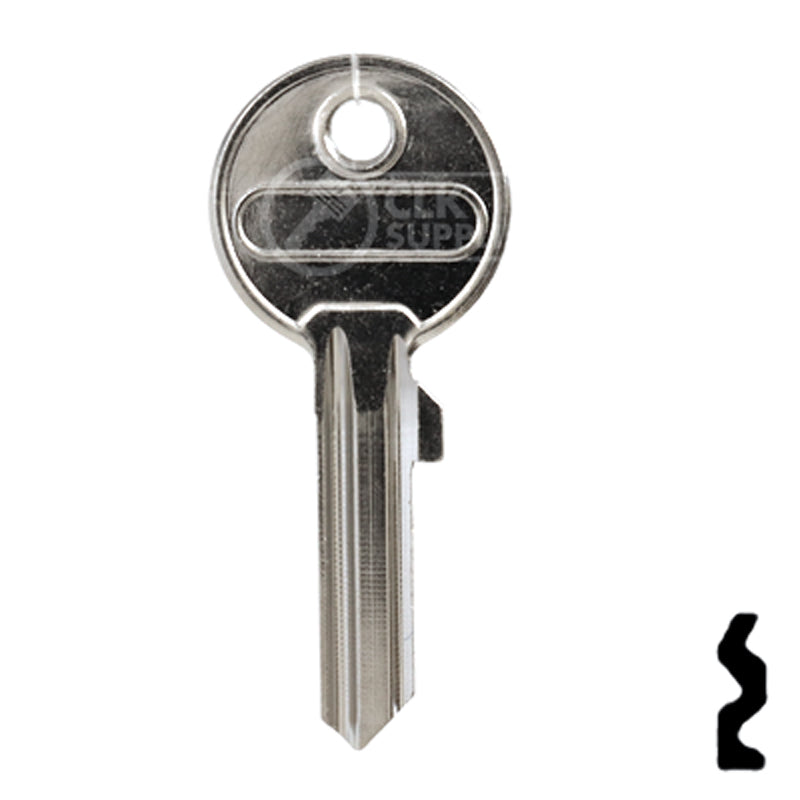 Uncut Key Blank | ABUS | ABUS 24/RK26 KBR for 41 Series Locks, 90015 Padlock Key Abus Lock Co.