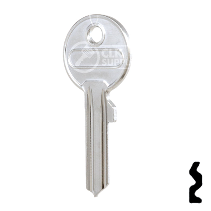 Uncut Key Blank | ABUS | ABUS 24/RK26 KBR for 41 Series Locks, 90015 Padlock Key Abus Lock Co.