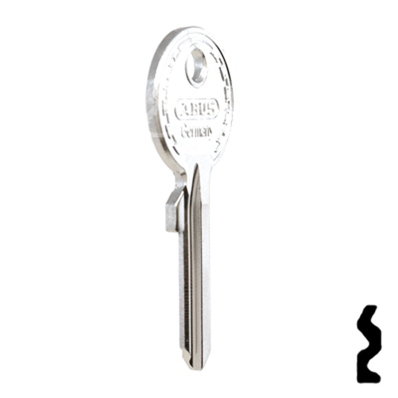 Uncut Key Blank | ABUS | ABUS 24/RK26 KBR for 41 Series Locks, 90015 Padlock Key Abus Lock Co.