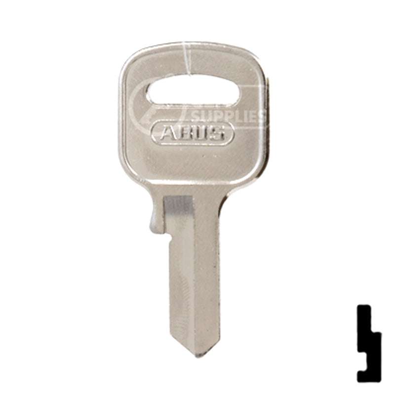 Uncut Key Blank | ABUS | ABUS 55/40 KB for 55/40 Series Locks, 90150 Padlock Key Abus Lock Co.