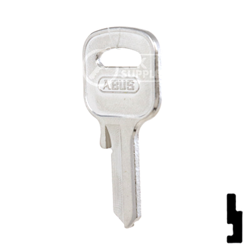 Uncut Key Blank | ABUS | ABUS 55/40 KB for 55/40 Series Locks, 90150 Padlock Key Abus Lock Co.