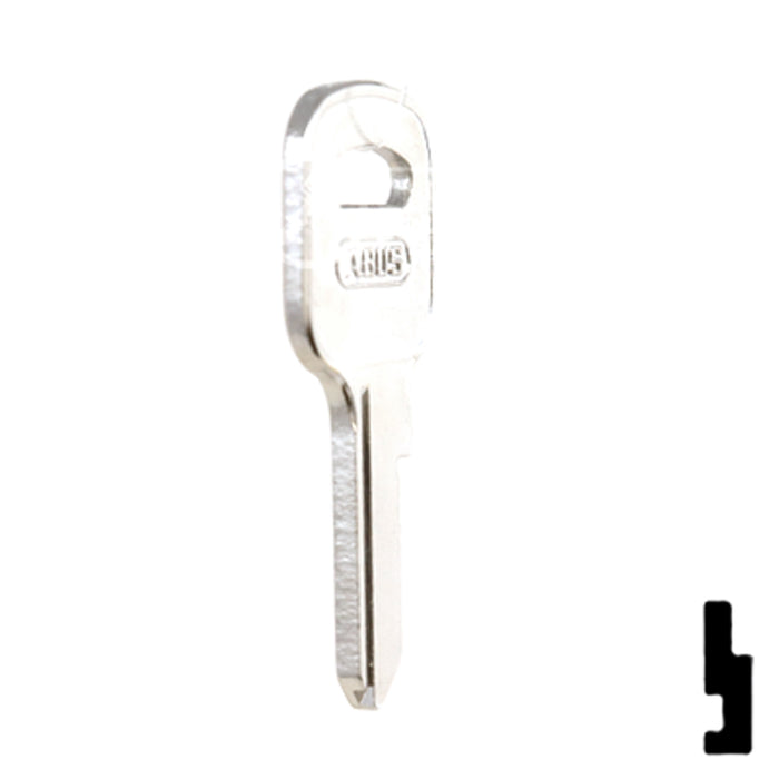 Uncut Key Blank | ABUS | ABUS 55/40 KB for 55/40 Series Locks, 90150 Padlock Key Abus Lock Co.