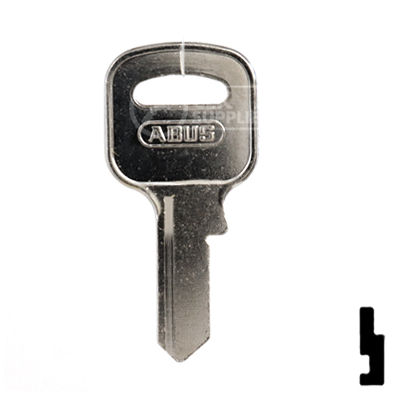 Uncut Key Blank | ABUS | ABUS 55/40 KB for 55/40 Series Locks, 90150 Padlock Key Abus Lock Co.