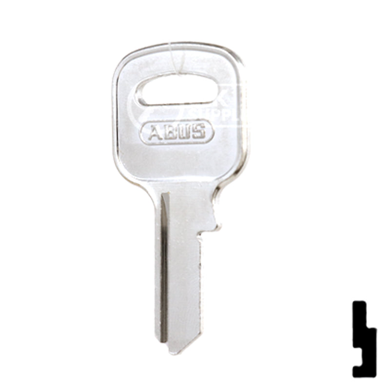 Uncut Key Blank | ABUS | ABUS 55/40 KB for 55/40 Series Locks, 90150 Padlock Key Abus Lock Co.