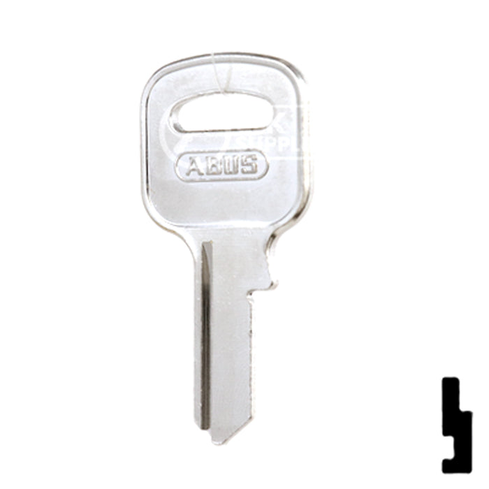 Uncut Key Blank | ABUS | ABUS 55/40 KB for 55/40 Series Locks, 90150 Padlock Key Abus Lock Co.