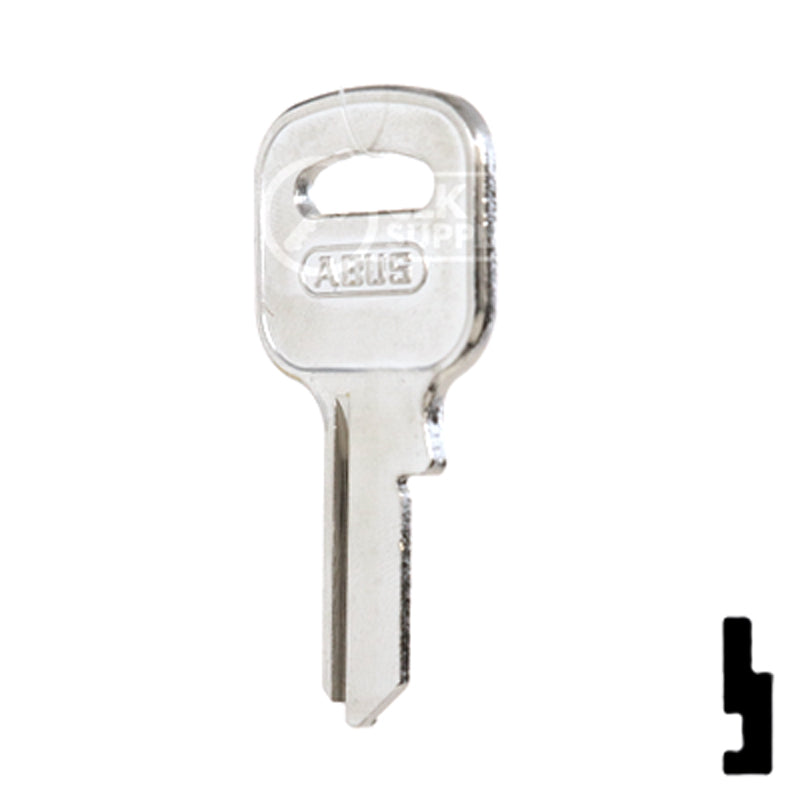 Uncut Key Blank | ABUS | ABUS 55/40 KB for 55/40 Series Locks, 90150 Padlock Key Abus Lock Co.