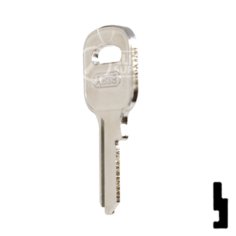 Uncut Key Blank | ABUS | ABUS 55/40 KB for 55/40 Series Locks, 90150 Padlock Key Abus Lock Co.