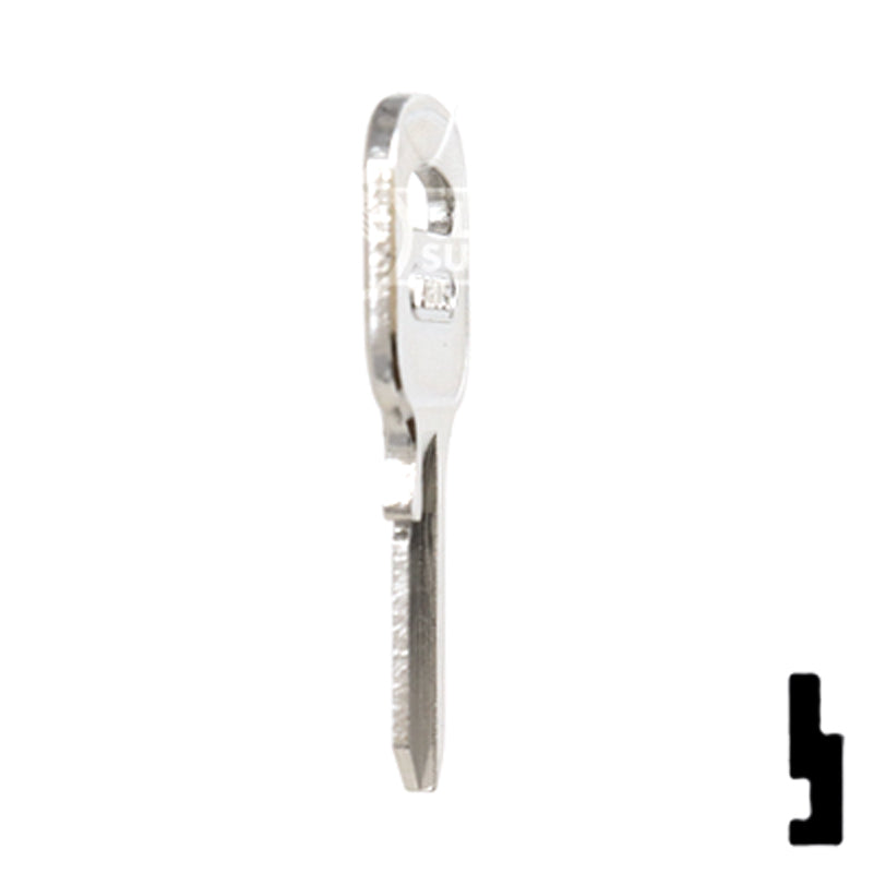 Uncut Key Blank | ABUS | ABUS 55/40 KB for 55/40 Series Locks, 90150 Padlock Key Abus Lock Co.