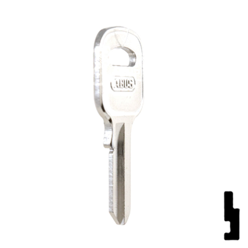 Uncut Key Blank | ABUS | ABUS 55/40 KB for 55/40 Series Locks, 90150 Padlock Key Abus Lock Co.