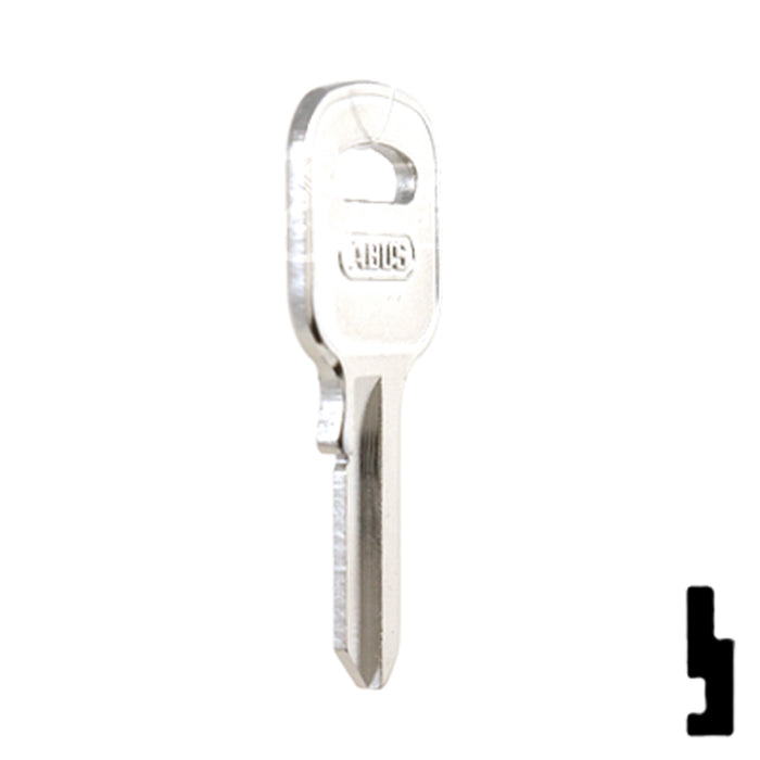 Uncut Key Blank | ABUS | ABUS 55/40 KB for 55/40 Series Locks, 90150 Padlock Key Abus Lock Co.