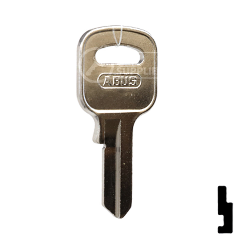Uncut Key Blank | ABUS | ABUS 55/40 KB for 55/40 Series Locks, 90150 Padlock Key Abus Lock Co.