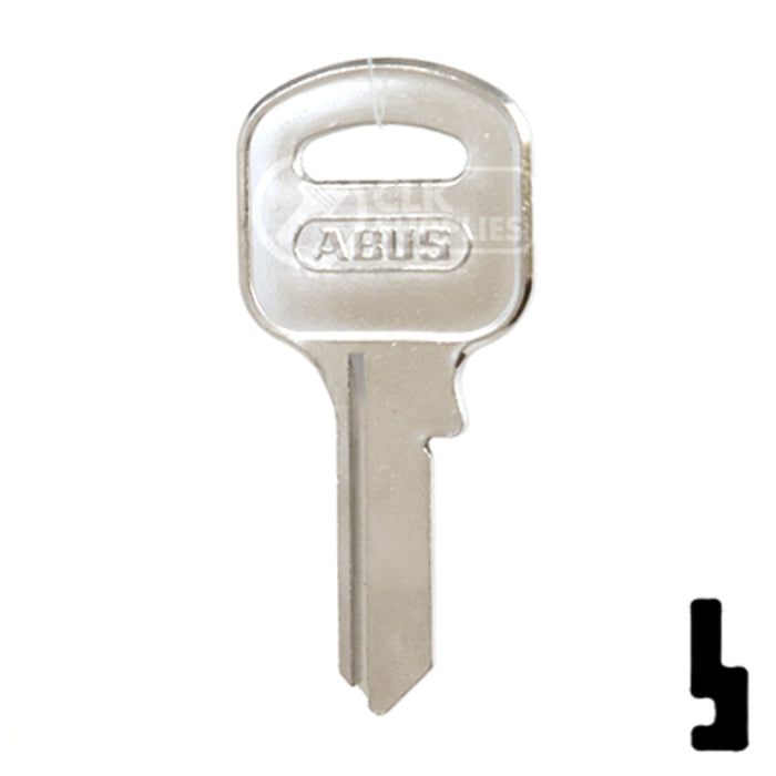 Uncut Key Blank | ABUS | ABUS 55/50 KB for 55/50 Series Locks, 90170 Padlock Key Abus Lock Co.