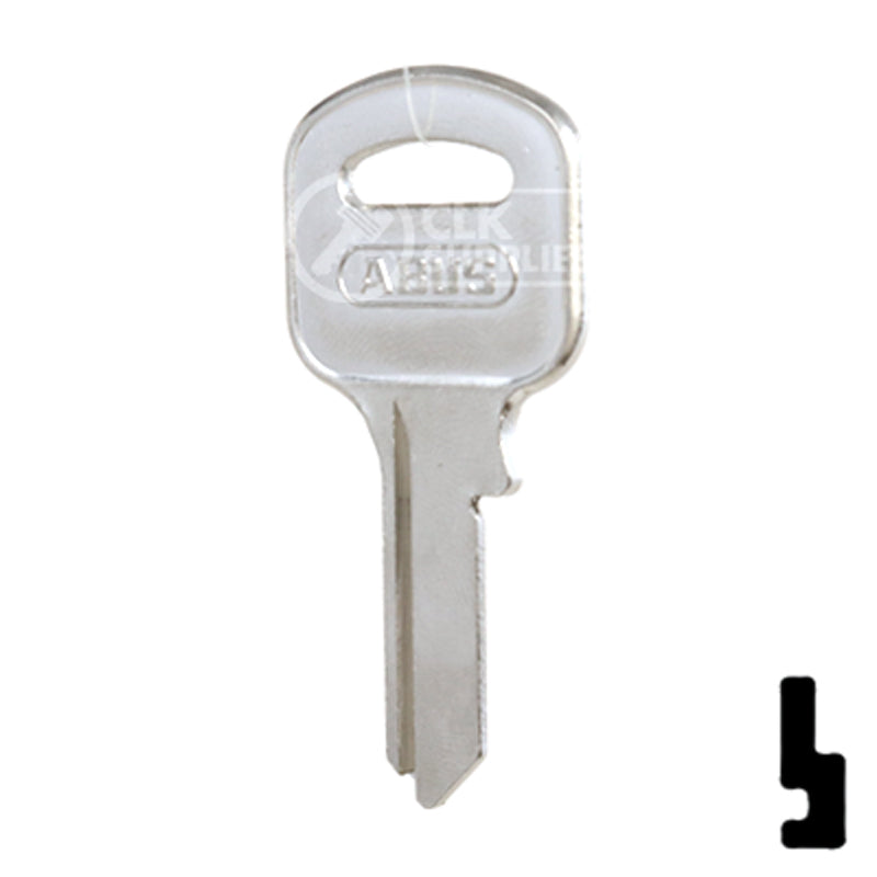 Uncut Key Blank | ABUS | ABUS 55/50 KB for 55/50 Series Locks, 90170 Padlock Key Abus Lock Co.