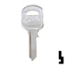 Uncut Key Blank | ABUS | ABUS 55/50 KB for 55/50 Series Locks, 90170 Padlock Key Abus Lock Co.