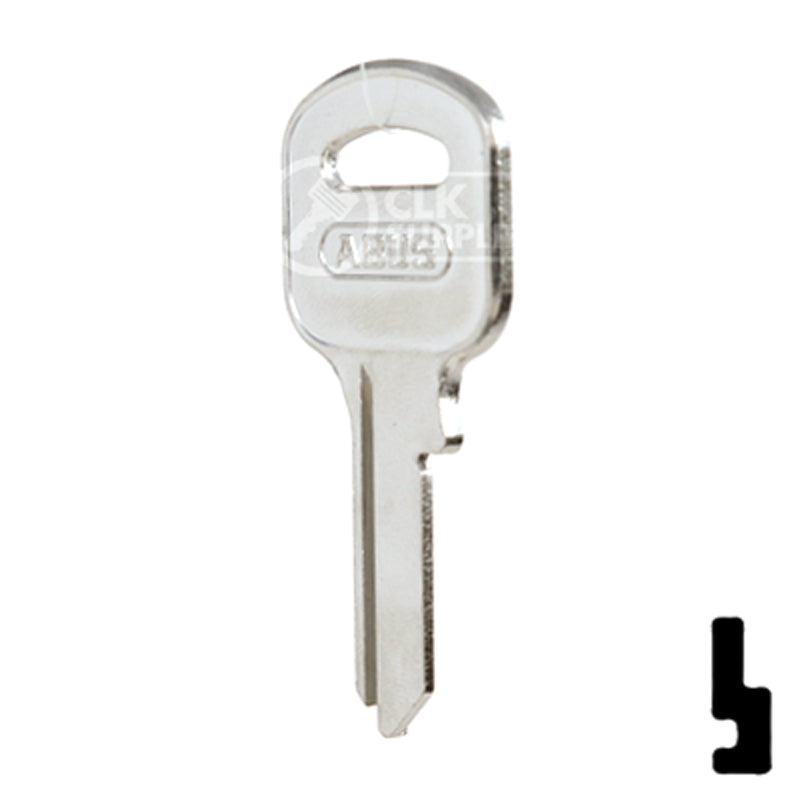 Uncut Key Blank | ABUS | ABUS 55/50 KB for 55/50 Series Locks, 90170 Padlock Key Abus Lock Co.