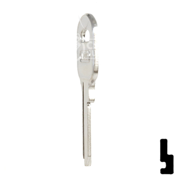 Uncut Key Blank | ABUS | ABUS 55/50 KB for 55/50 Series Locks, 90170 Padlock Key Abus Lock Co.