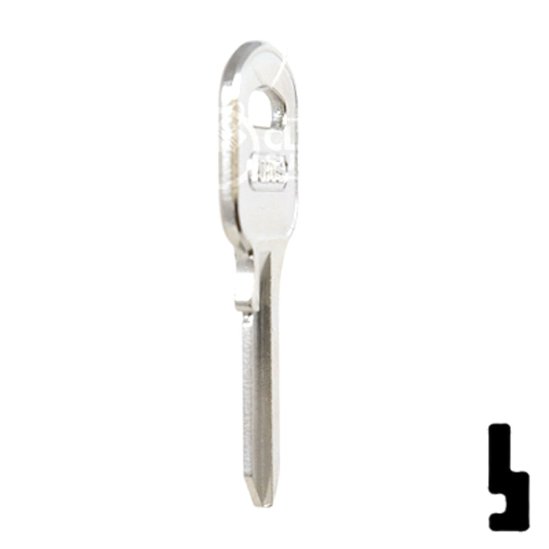 Uncut Key Blank | ABUS | ABUS 55/50 KB for 55/50 Series Locks, 90170 Padlock Key Abus Lock Co.