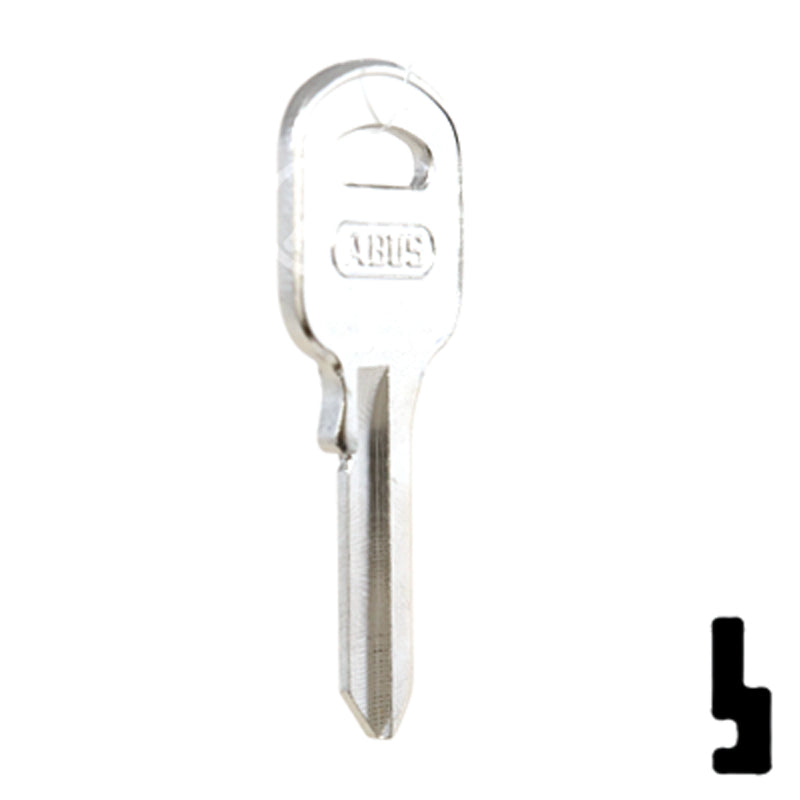 Uncut Key Blank | ABUS | ABUS 55/50 KB for 55/50 Series Locks, 90170 Padlock Key Abus Lock Co.
