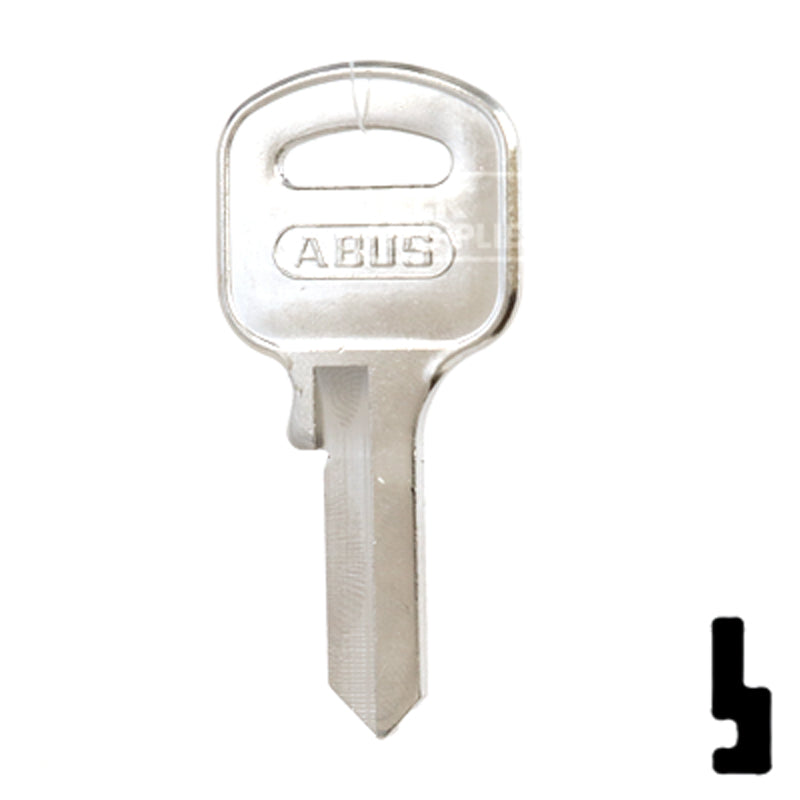Uncut Key Blank | ABUS | ABUS 55/50 KB for 55/50 Series Locks, 90170 Padlock Key Abus Lock Co.