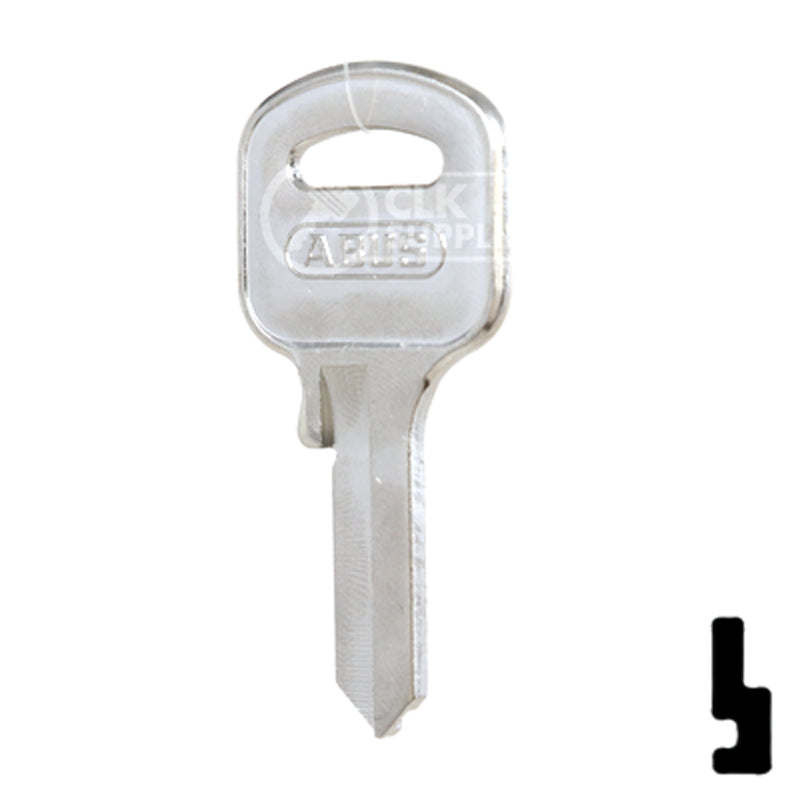 Uncut Key Blank | ABUS | ABUS 55/50 KB for 55/50 Series Locks, 90170 Padlock Key Abus Lock Co.