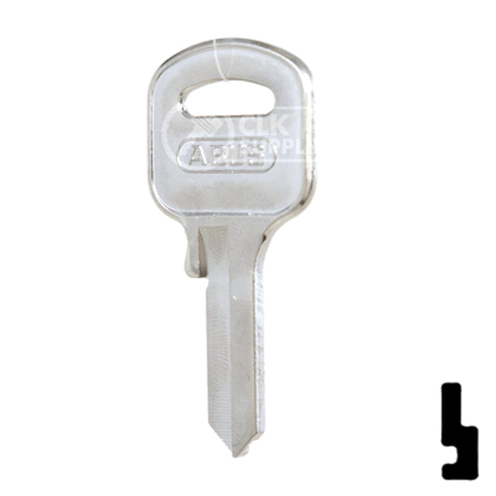Uncut Key Blank | ABUS | ABUS 55/50 KB for 55/50 Series Locks, 90170 Padlock Key Abus Lock Co.