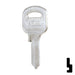 Uncut Key Blank | ABUS | ABUS 55/50 KB for 55/50 Series Locks, 90170 Padlock Key Abus Lock Co.