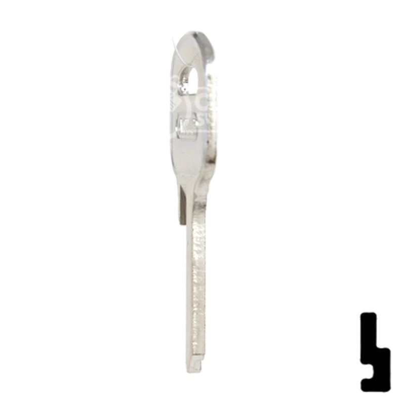 Uncut Key Blank | ABUS | ABUS 55/50 KB for 55/50 Series Locks, 90170 Padlock Key Abus Lock Co.