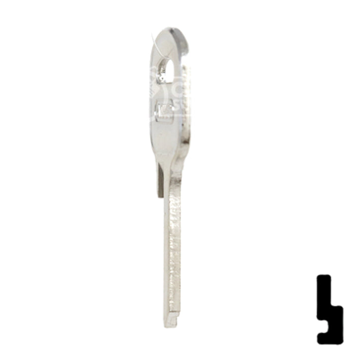 Uncut Key Blank | ABUS | ABUS 55/50 KB for 55/50 Series Locks, 90170 Padlock Key Abus Lock Co.