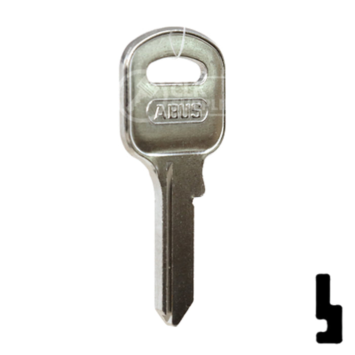 Uncut Key Blank | ABUS | ABUS 55/50 KB for 55/50 Series Locks, 90170 Padlock Key Abus Lock Co.