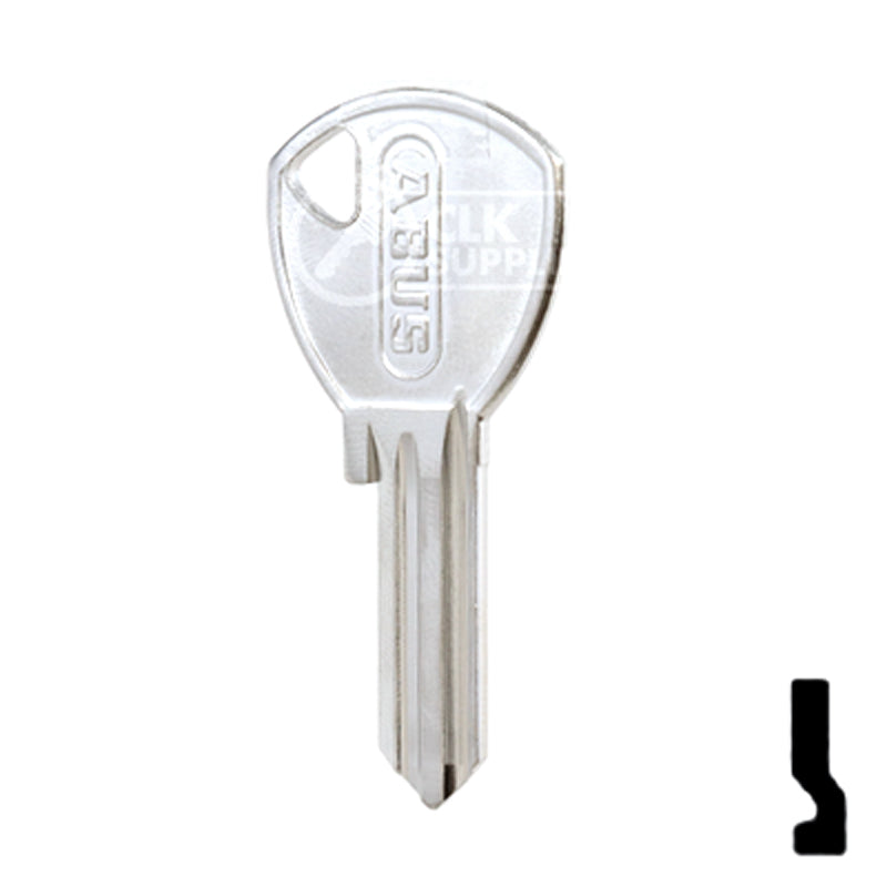 Uncut Key Blank | ABUS | ABUS 65/40 KB for 70 Series Locks, 90243 Padlock Key Abus Lock Co.